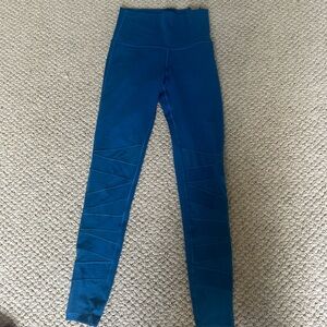 Ivivva Lululemon Blue Mesh Leggings